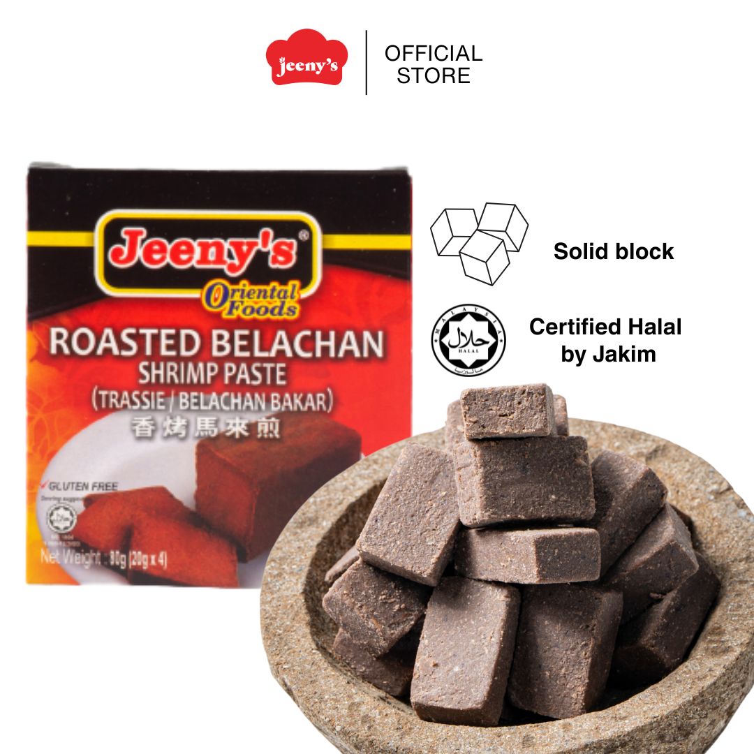 20gx4 Belacan Bakar Indonesia Belachan Bakar Cooking Paste Food Paste (In Block) Trassie Belachan Bakar峇拉煎 Jeeny's - Image 3