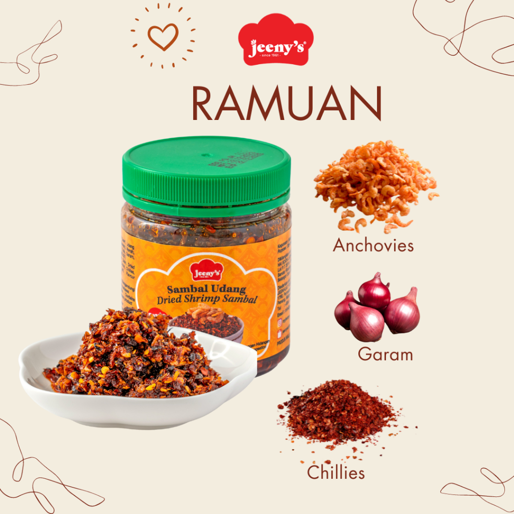 Sambal Udang Kering Pedas Sambal Garing Udang Dried Shrimp Sambal